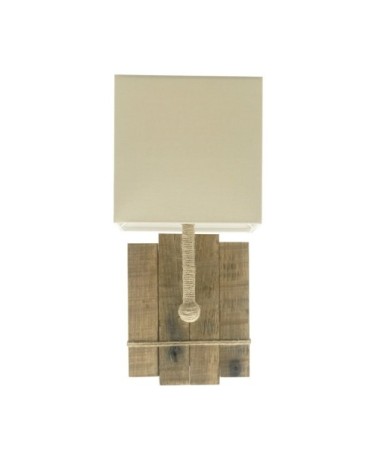 Applique murale en bois blanc cassé