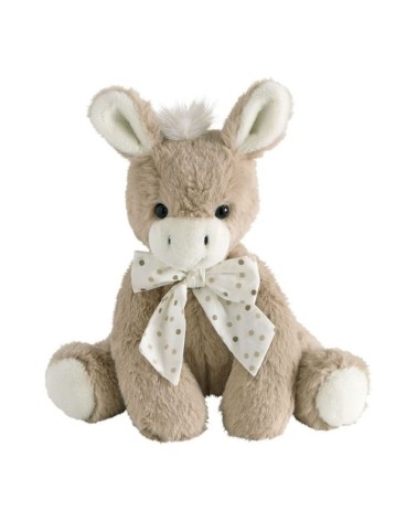 Peluche âne brun
