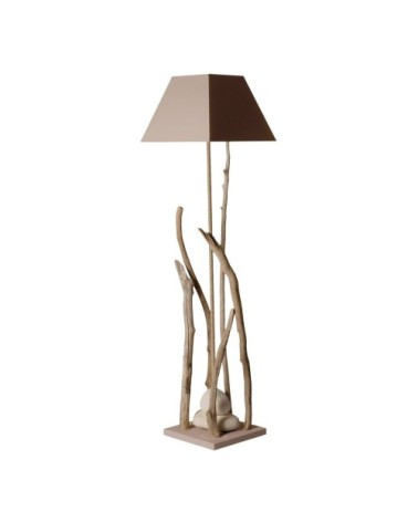 Lampadaire en bois taupe