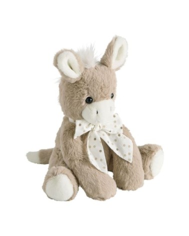 Peluche âne brun