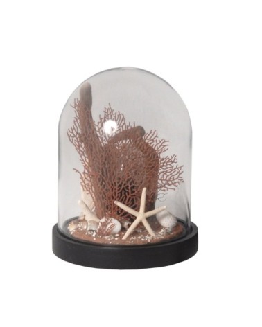 lampe à poser en verre noir