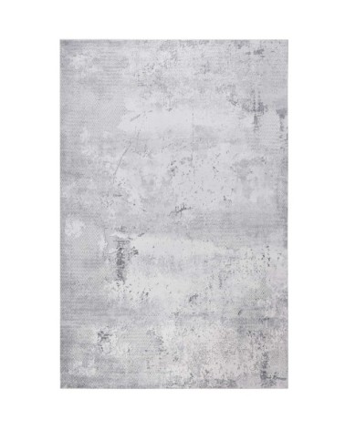 Tapis plat inspiration vintage tons de gris 160x230