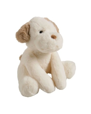 Peluche chien beige