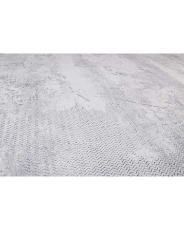 Tapis plat inspiration vintage tons de gris 130x190