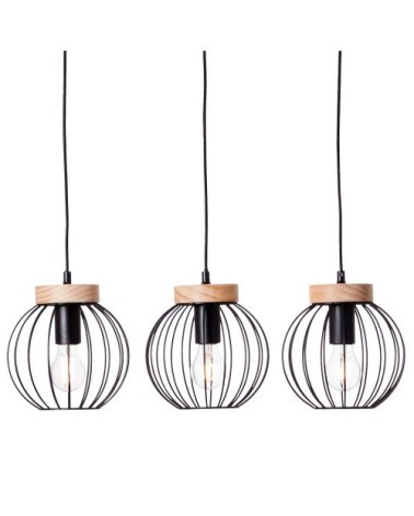 Suspension en métal noir