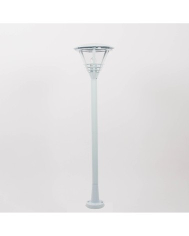 Borne extérieure en métal blanc