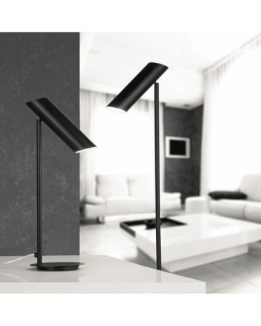 Liseuse led noir acier H110cm