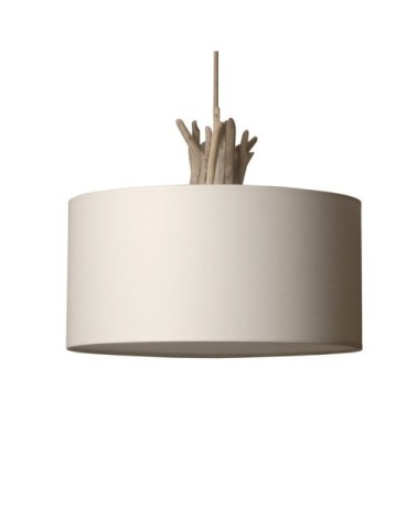 Suspension en bois recyclé blanc