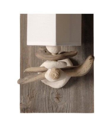 Applique murale en bois blanc