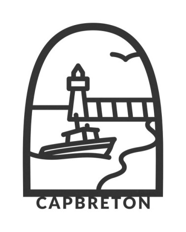 Tableau en bois noir Capbreton 28x37,5cm