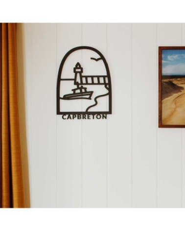 Tableau en bois noir Capbreton 28x37,5cm