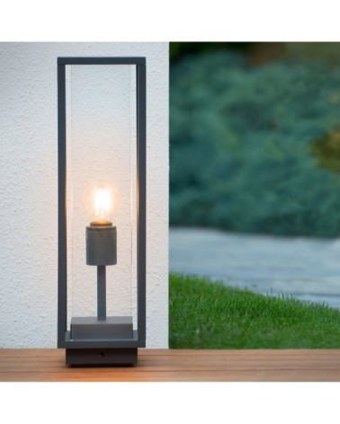 Borne extérieure en glass noir