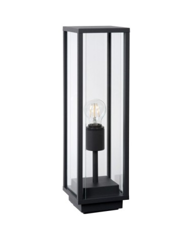 Borne extérieure en glass noir