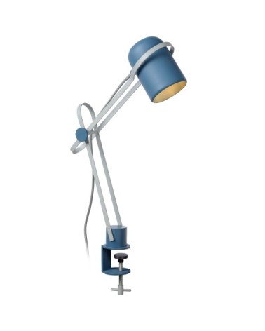 Lampe de bureau en métal bleu
