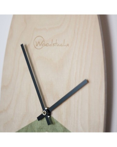 Horloge surf en bois kaki H46,2cm