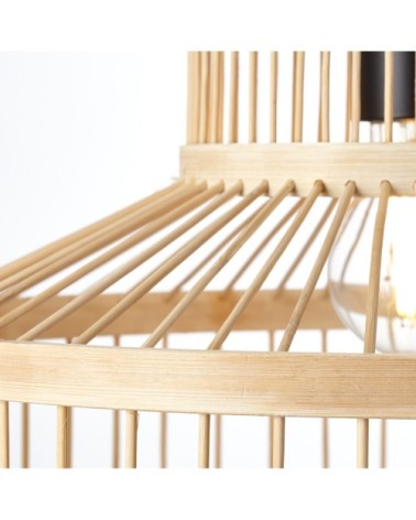 Suspension en bamboo naturel