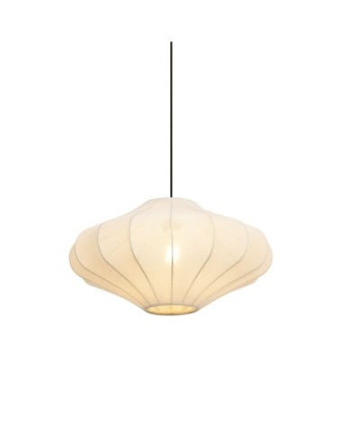 Suspension Japandi beige tissu 50 cm