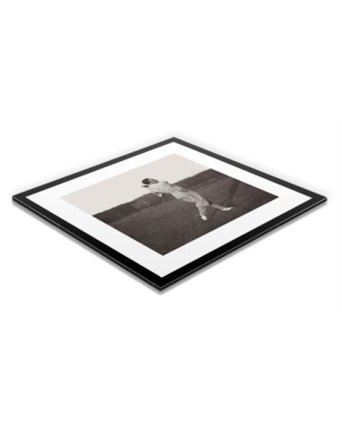 Photo ancienne noir et blanc golf n°67 alu 30x30cm