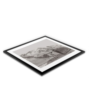 Photo ancienne noir et blanc montagne n°59 alu 30x30cm