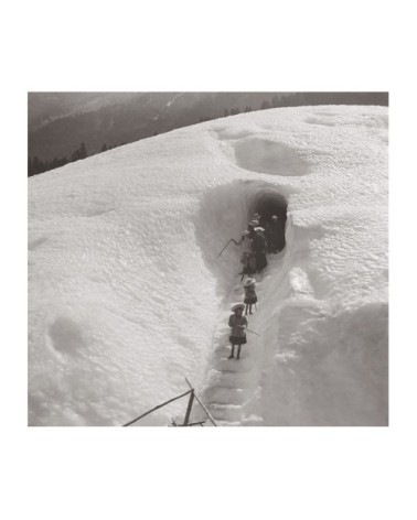 Photo ancienne noir et blanc montagne n°26 alu 70x70cm