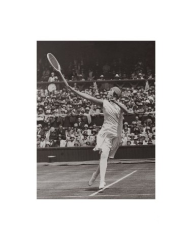 Photo ancienne noir et blanc tennis n°11 cadre noir 60x90cm