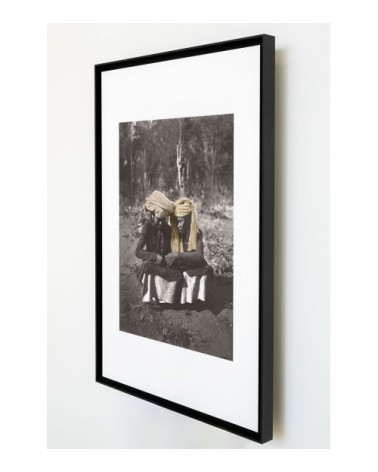 Photo ancienne couleur voyage n°02 cadre noir 30x45cm