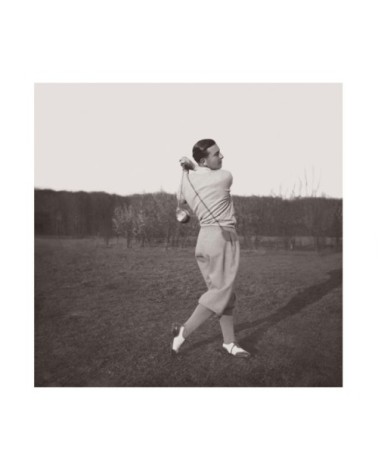 Photo ancienne noir et blanc golf n°67 cadre noir 70x70cm