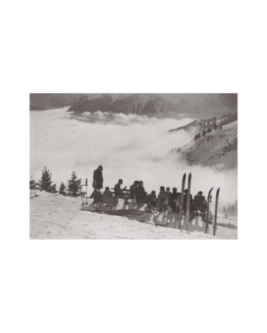 Photo ancienne noir et blanc montagne n°88 alu 40x60cm