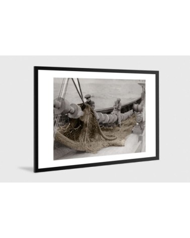 Photo ancienne couleur pêche n°03 alu 30x45cm