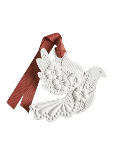 Décor parfumé colombe en fleurs - fruits des bois