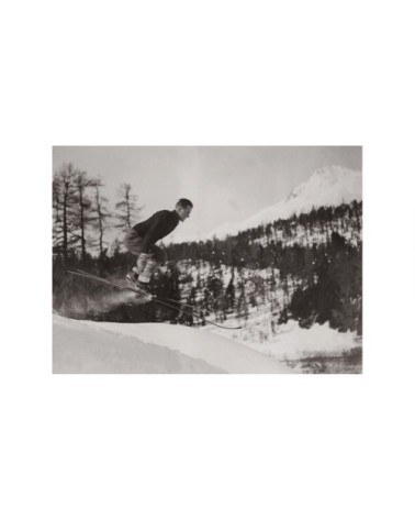 Photo ancienne noir et blanc montagne n°78 alu 40x60cm