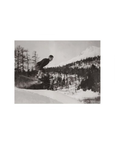 Photo ancienne noir et blanc montagne n°78 alu 40x60cm