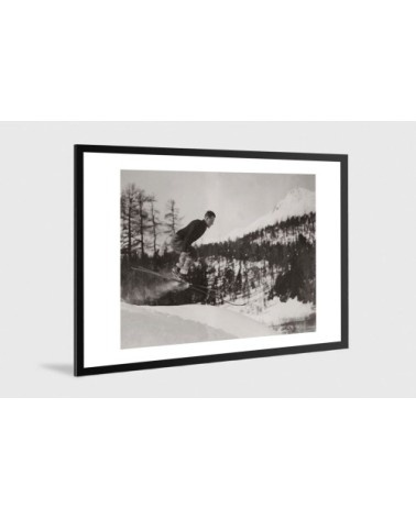 Photo ancienne noir et blanc montagne n°78 alu 40x60cm
