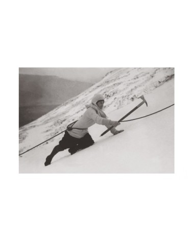 Photo ancienne noir et blanc montagne n°103 cadre noir 30x45cm