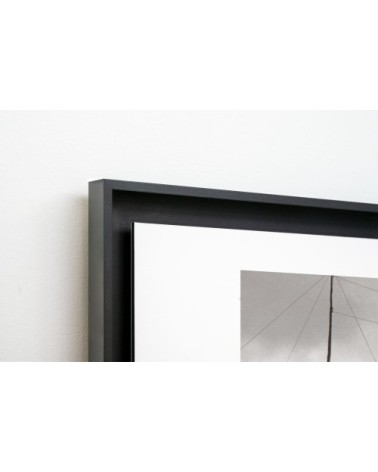 Photo ancienne noir et blanc automobile n°10 cadre noir 60x90cm