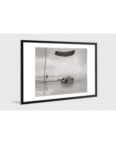 Photo ancienne noir et blanc automobile n°10 alu 60x90cm