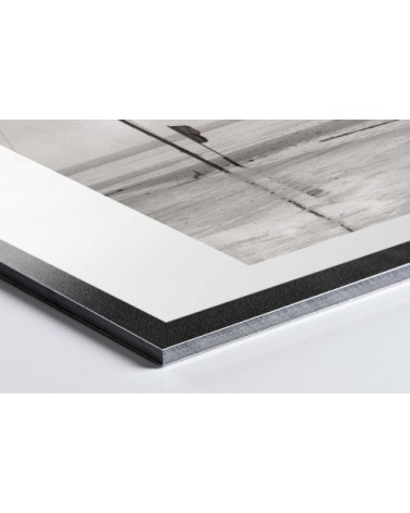 Photo ancienne noir et blanc automobile n°10 alu 60x90cm