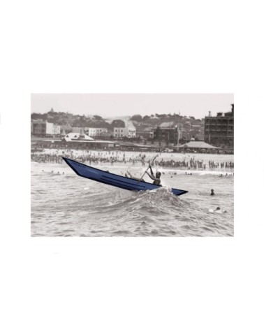 Photo ancienne couleur mer n°46 cadre noir 70x105cm