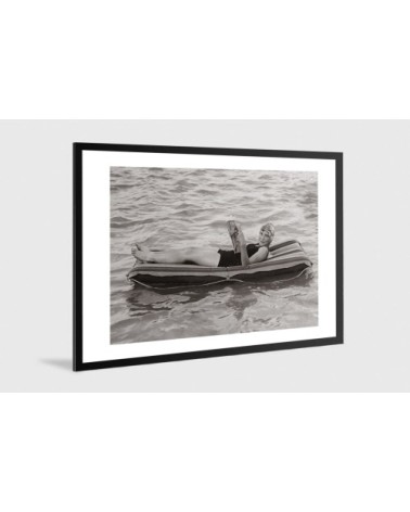 Photo ancienne noir et blanc mer n°79 alu 40x60cm