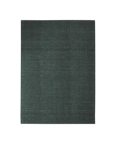 Tapis en laine et coton vert foncé 120x170