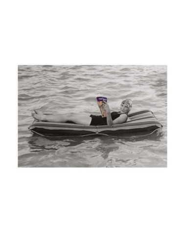 Photo ancienne couleur mer n°79 cadre noir 70x105cm