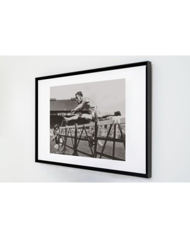 Photo ancienne noir et blanc athlétisme n°03 cadre noir 30x45cm