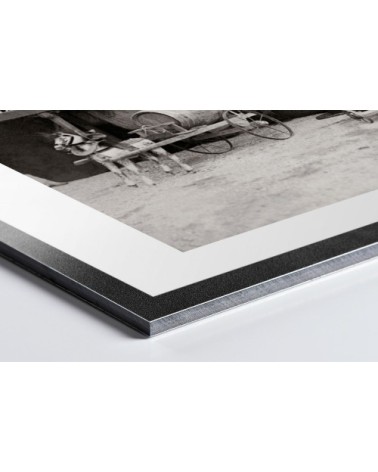 Photo ancienne noir et blanc enfance n°19 alu 30x45cm