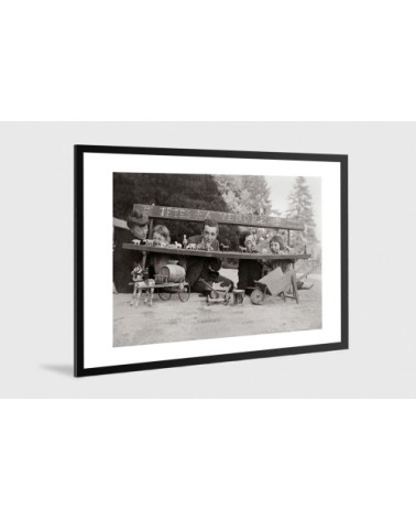 Photo ancienne noir et blanc enfance n°19 alu 70x105cm