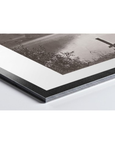 Photo ancienne noir et blanc campagne n°12 alu 60x90cm