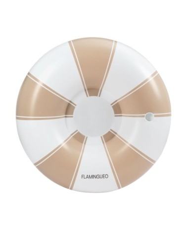 Bouée gonflable avec filet PVC donut beige