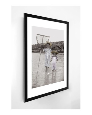 Photo ancienne couleur enfance n°33 alu 30x45cm