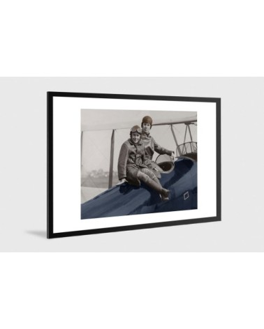 Photo ancienne couleur avion n°04 alu 100x150cm