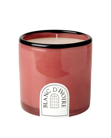 Bougie parfumée en verre magenta - palais d'encens - 340 g