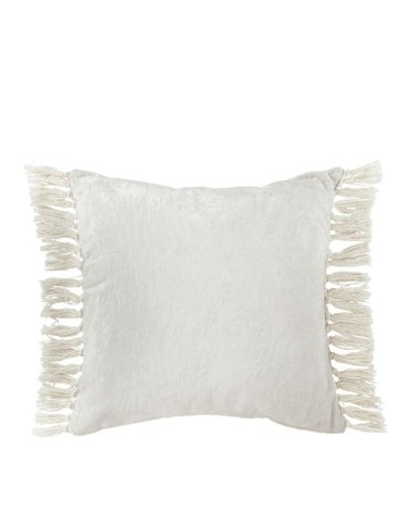 Housse de coussin en velours irisé - blanc - 50 x 50 cm